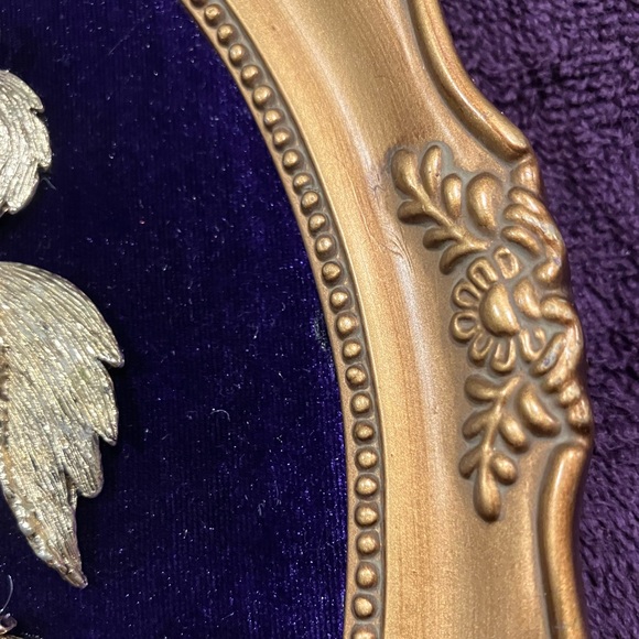 FRAMED JEWELRY ART PICTURE. Great gift π for owl lovers. Handmade unique - Picture 5 of 7